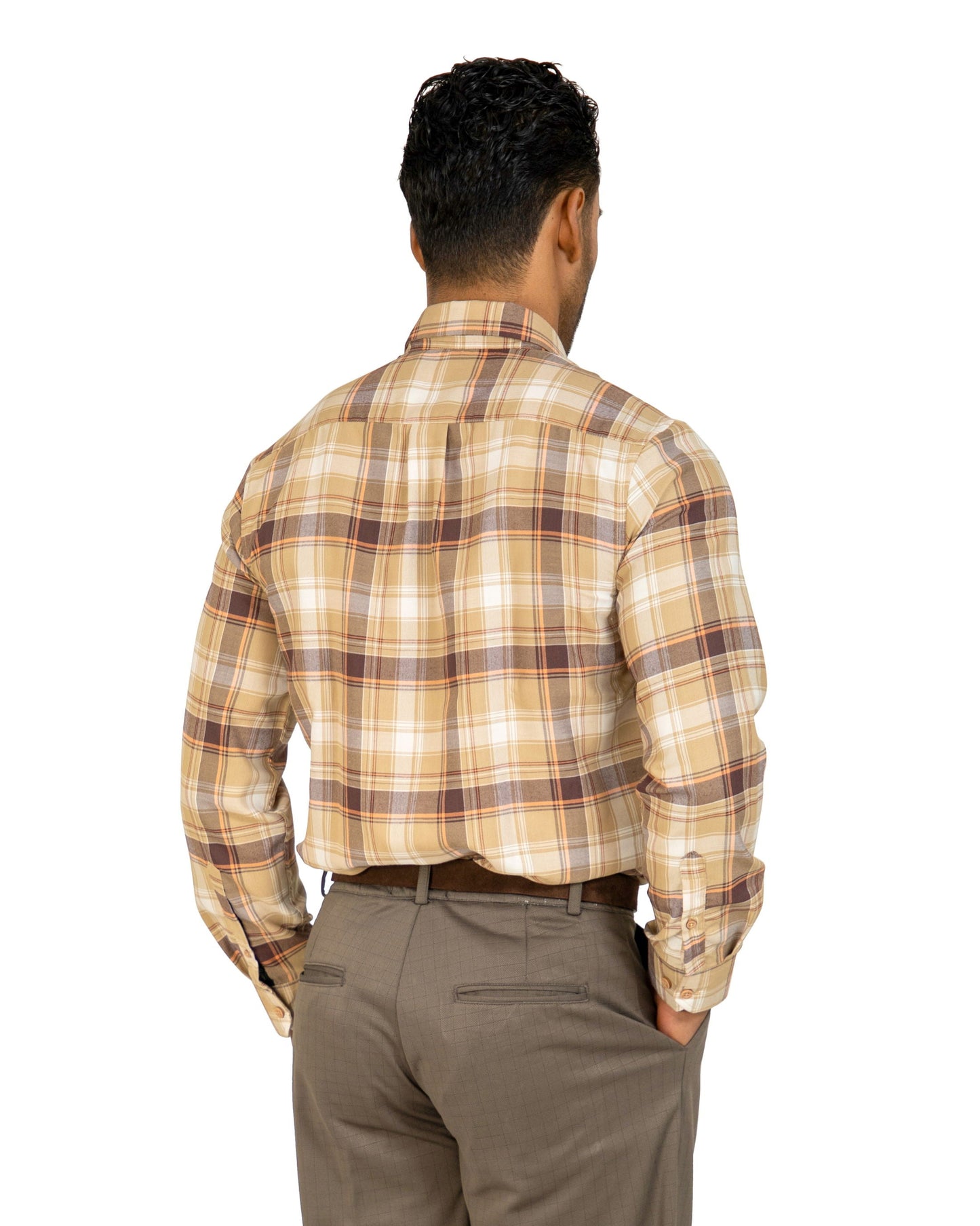 "Brown Plaid Shirt"