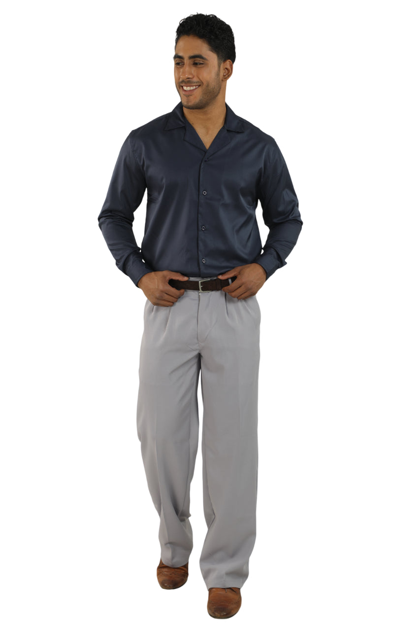 "Navy-Blue Korean Shirt"