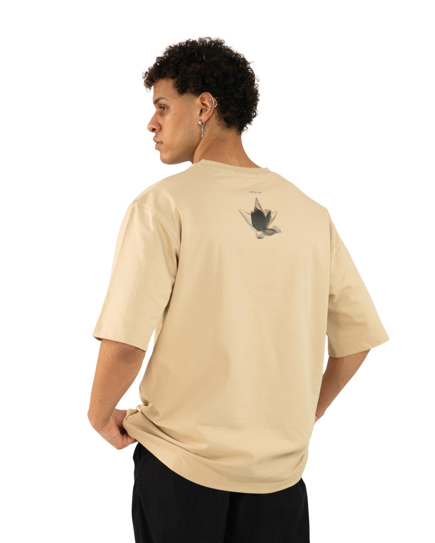 "beige Oversized T-Shirt "