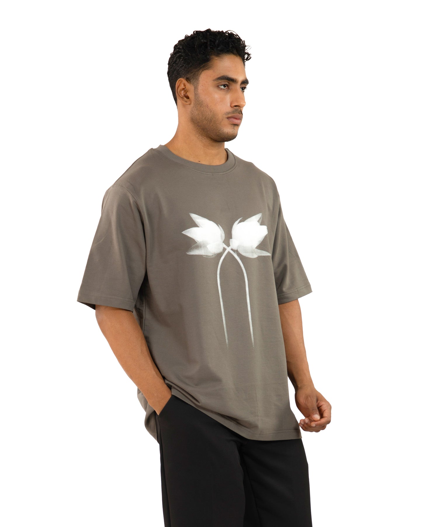 "grey Oversized T-Shirt "