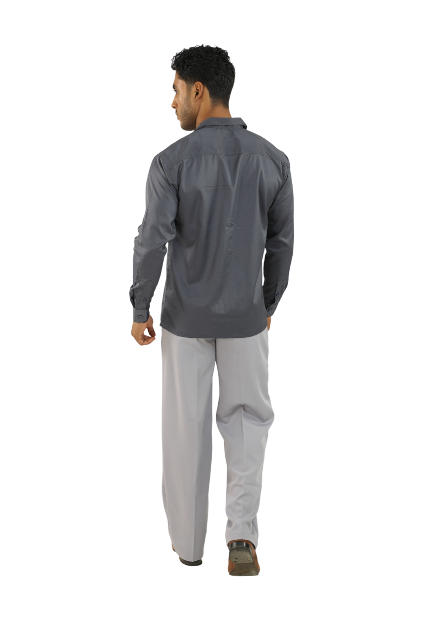 Elephant Gray Korean Shirt