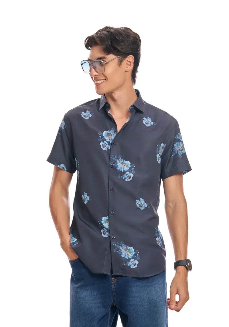Mystic Blue Rose Shirt