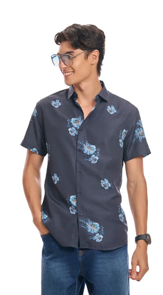 Mystic Blue Rose Shirt
