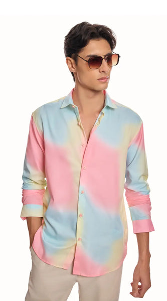 Abstract Long Sleeve Shirt