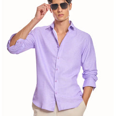Lilac Chequered shirt
