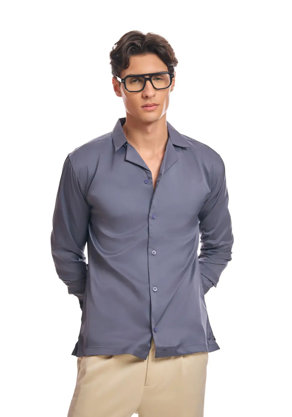 Elephant Gray Korean Shirt