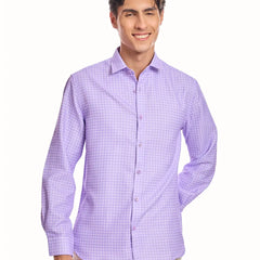 Lilac Chequered shirt