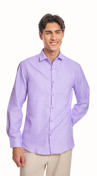 Lilac Chequered shirt