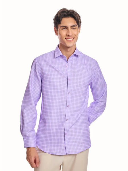Lilac Chequered shirt