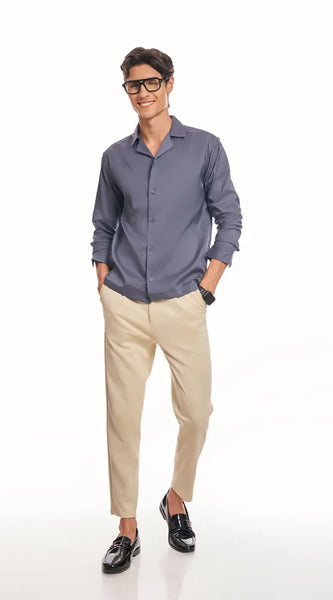 Elephant Gray Korean Shirt