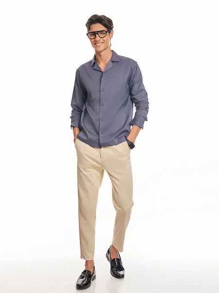 Elephant Gray Korean Shirt