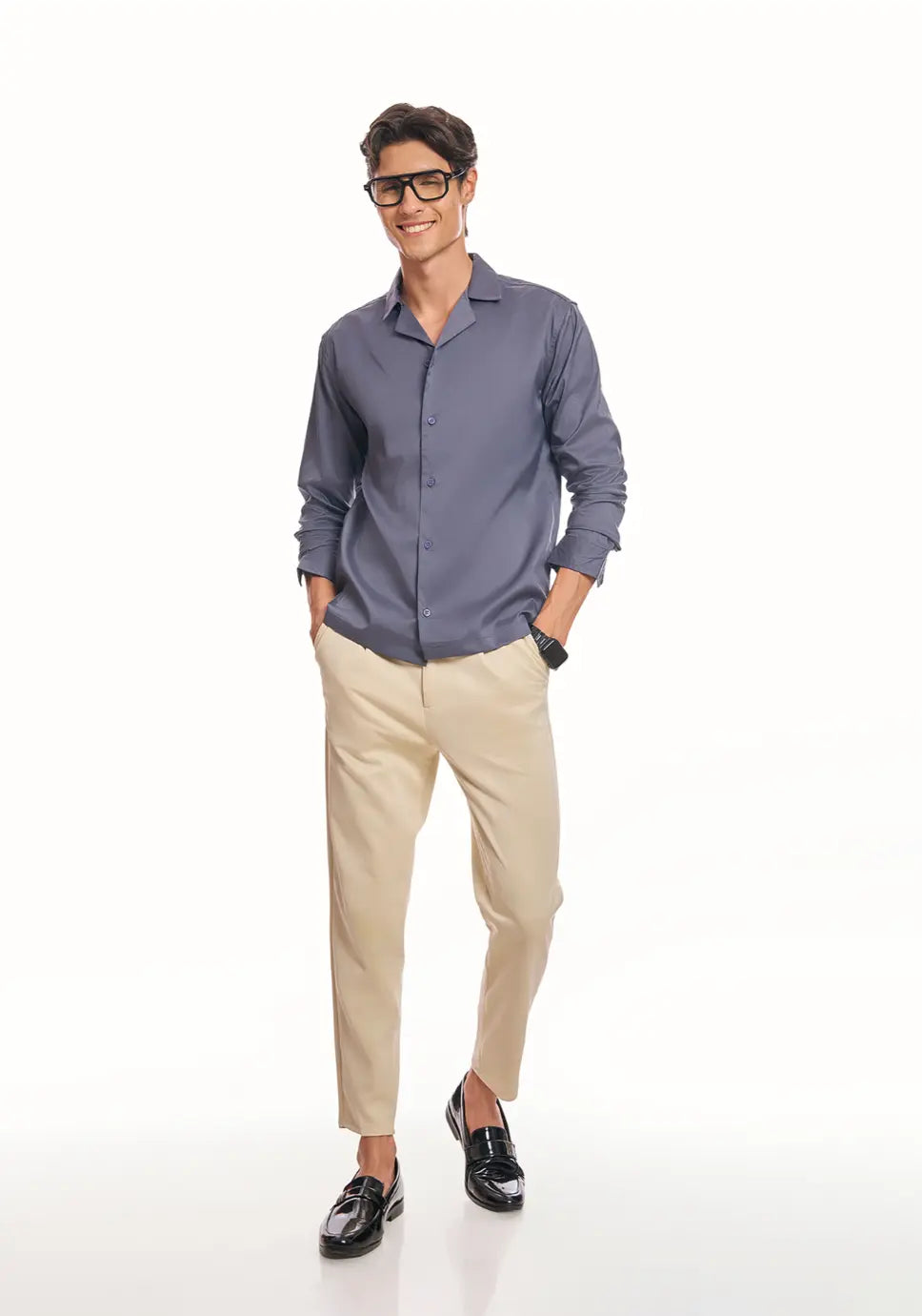 Elephant Gray Korean Shirt