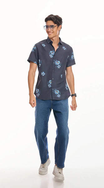 Mystic Blue Rose Shirt