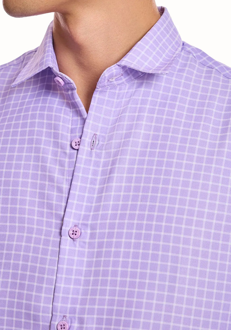Lilac Chequered shirt