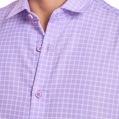 Lilac Chequered shirt