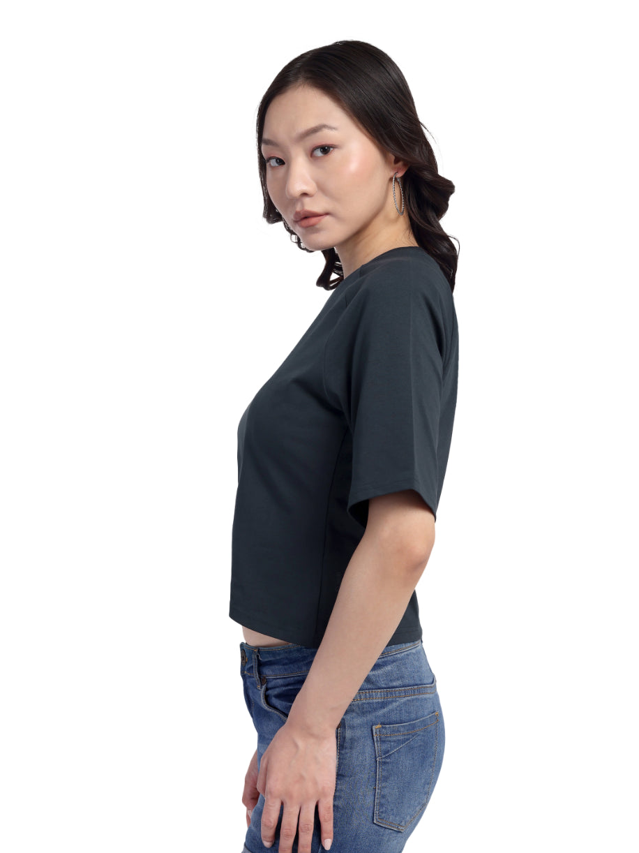 Slate Muse - Raglan Crop Top