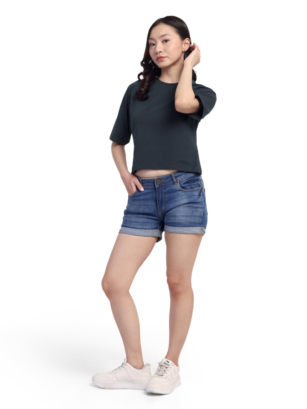 Slate Muse - Raglan Crop Top