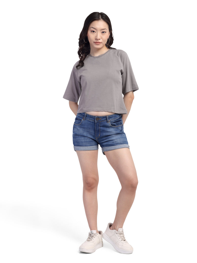 Slate Muse  -Crop Top