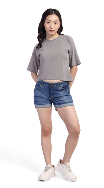Slate Muse  -Crop Top