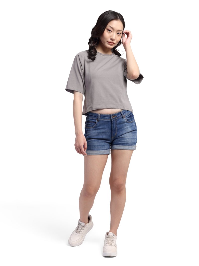 Slate Muse  -Crop Top