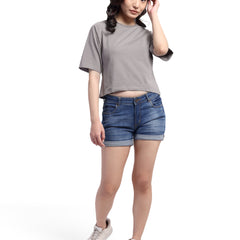 Slate Muse  -Crop Top