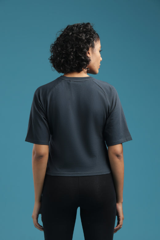 Slate Muse - Raglan Crop Top