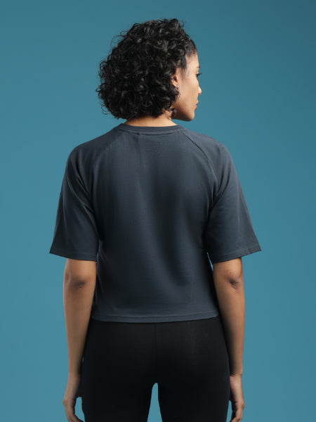 Slate Muse - Raglan Crop Top