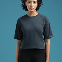 Slate Muse - Raglan Crop Top