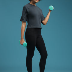 Slate Muse - Raglan Crop Top