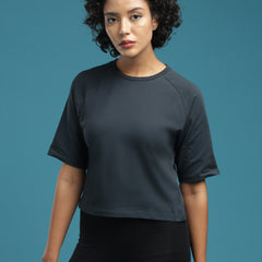 Slate Muse - Raglan Crop Top