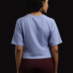 Violet Drift-  Raglan Crop Top