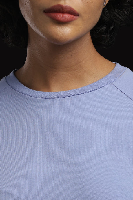 Violet Drift-  Raglan Crop Top