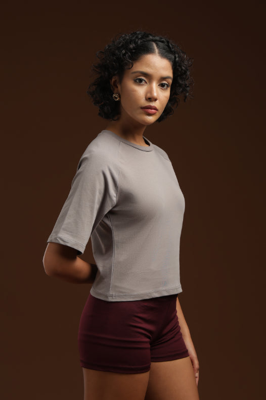 Mist Muse - Raglan Crop Top