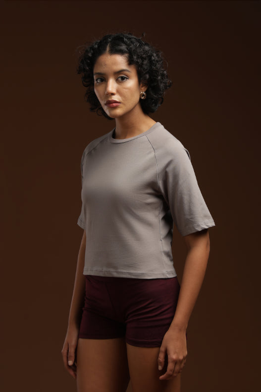 Mist Muse - Raglan Crop Top