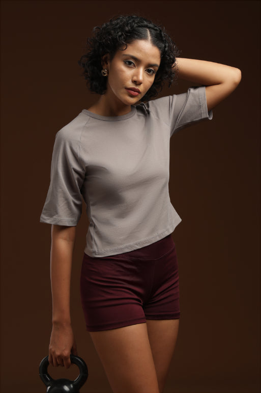 Mist Muse - Raglan Crop Top