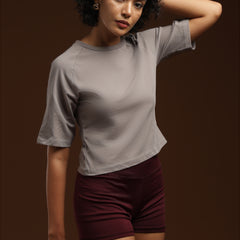 Mist Muse - Raglan Crop Top