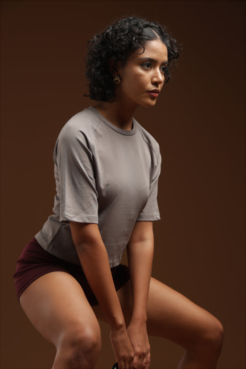 Mist Muse - Raglan Crop Top