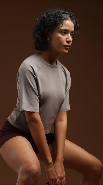 Mist Muse - Raglan Crop Top
