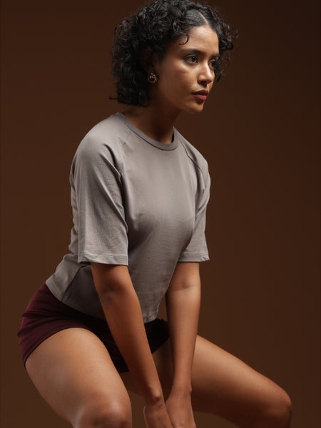 Mist Muse - Raglan Crop Top
