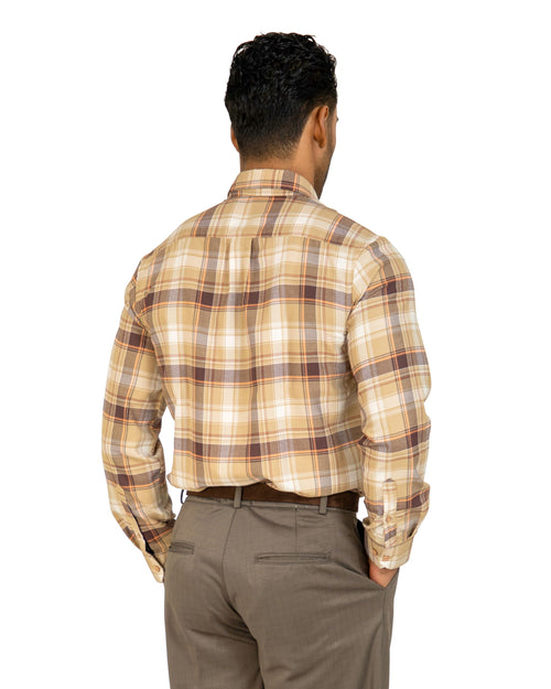 "Brown Plaid Shirt"