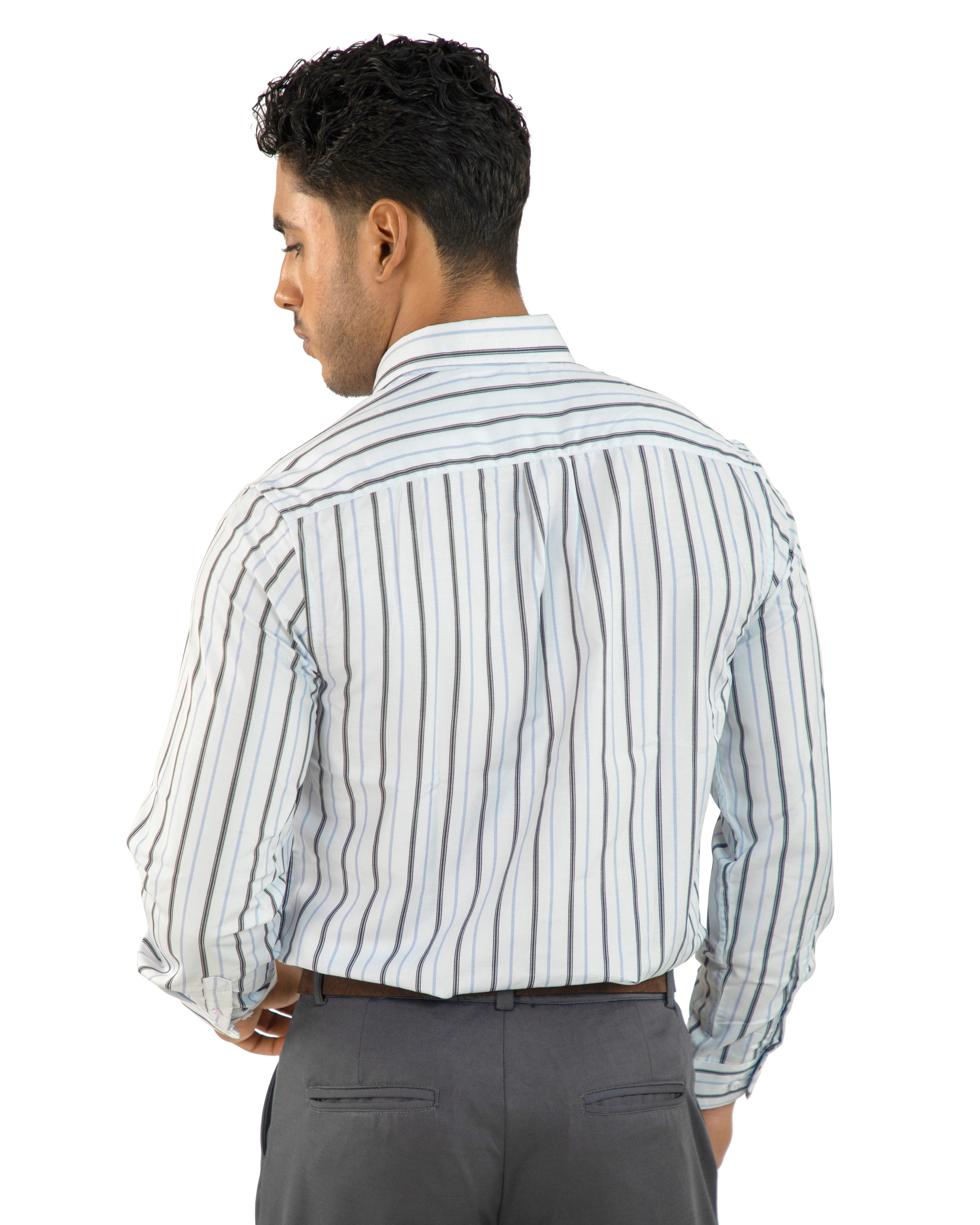 "Navy Stripe Shirt"