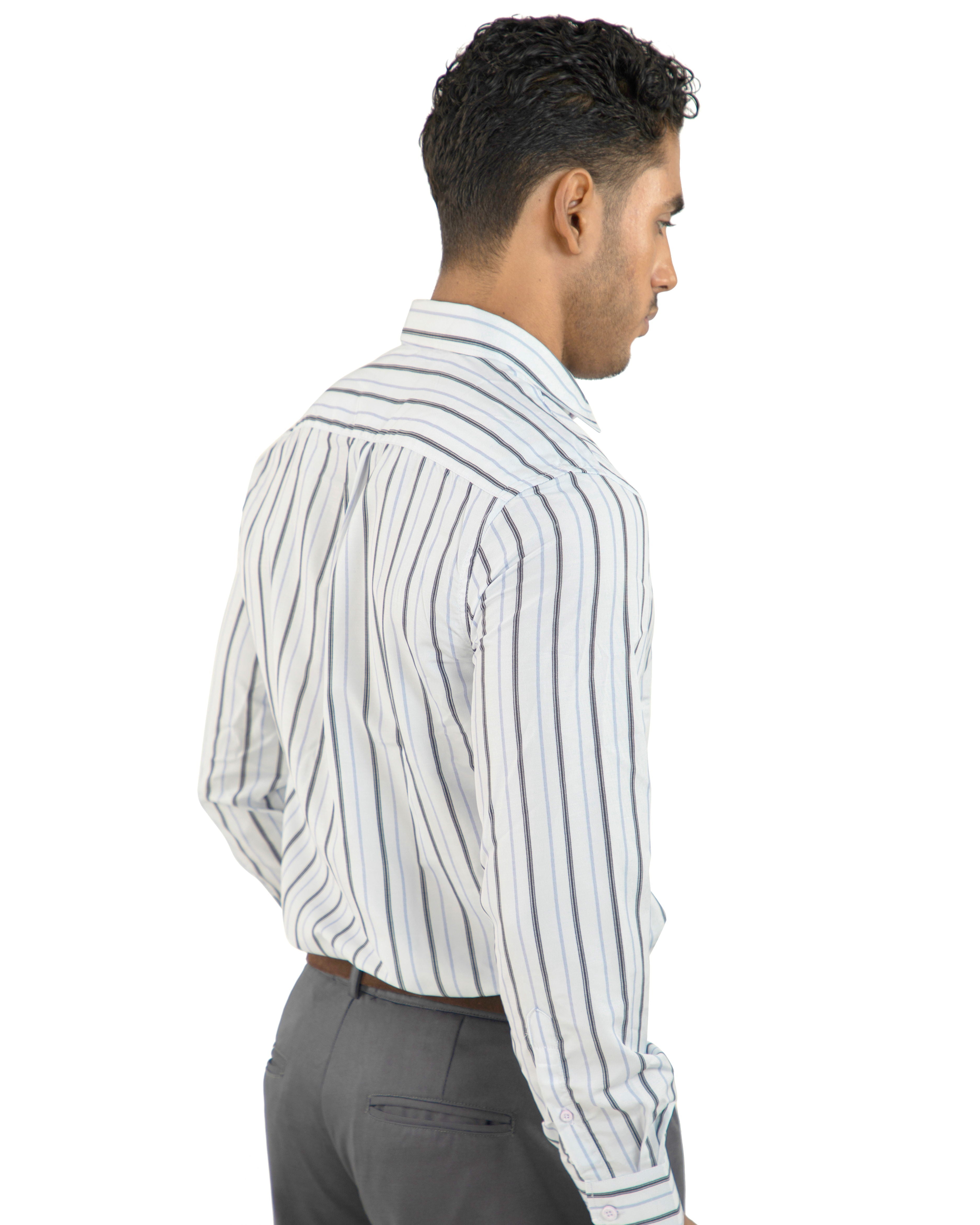 "Navy Stripe Shirt"