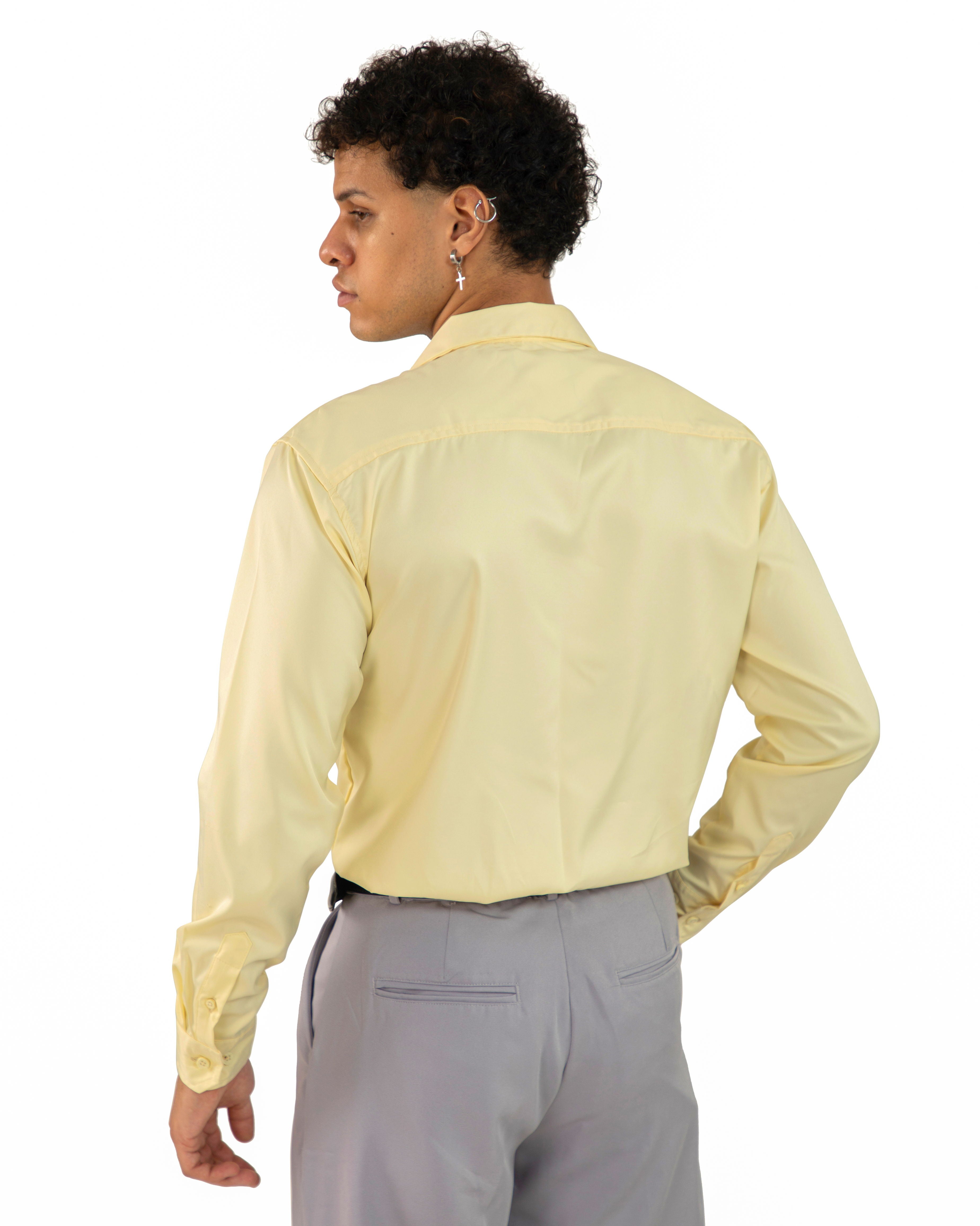 "Sunshine Yellow Korean Shirt"