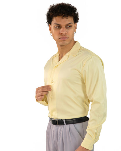 "Sunshine Yellow Korean Shirt"