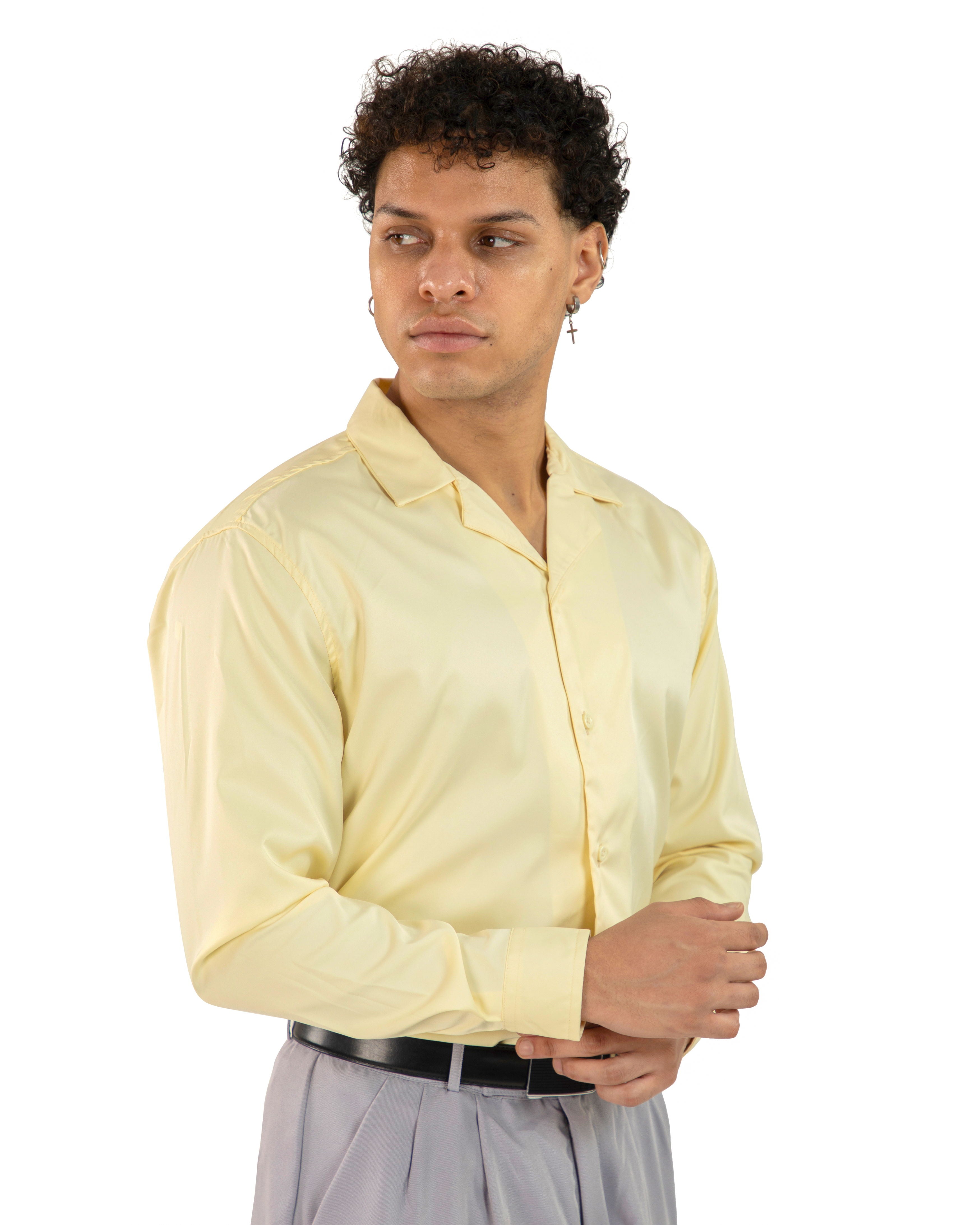 "Sunshine Yellow Korean Shirt"