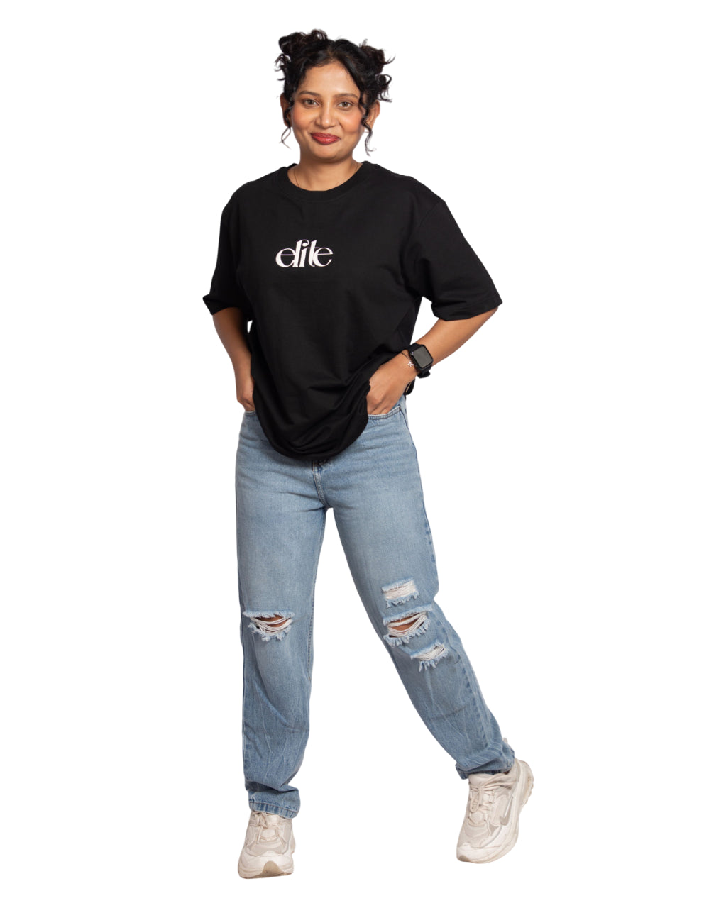 "ELITE BLACK OVERSIZED T-SHIRT"