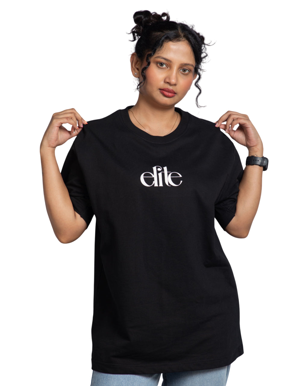 "ELITE BLACK OVERSIZED T-SHIRT"