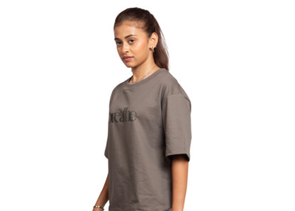 "BREATHE GREY OVERSIZED T-SHIRT"