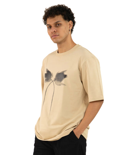 "beige Oversized T-Shirt "