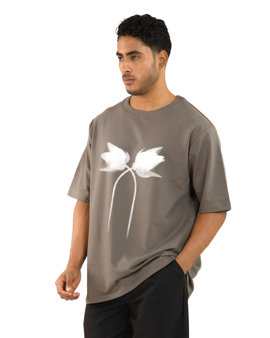 "grey Oversized T-Shirt "